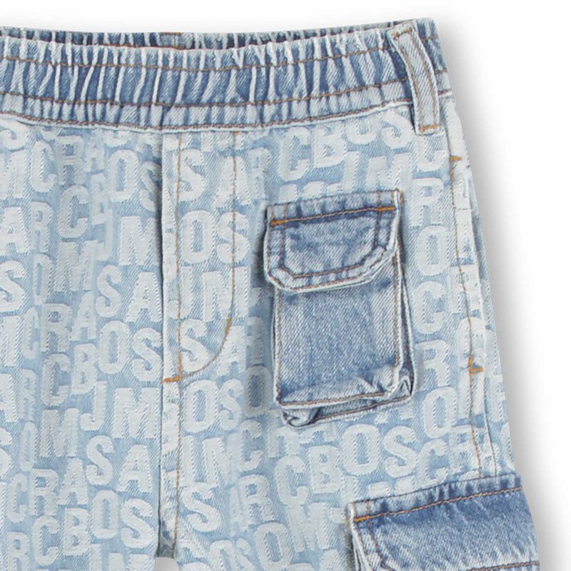 MARC JACOBS Jumbled Logo Cargo Jeans 3-10Y image number 2
